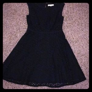 Ann Taylor LOFT eyelet fit and flare dress